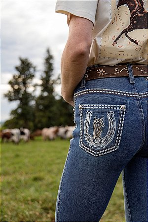 CALÇA FEM ZENZ JEANS PAARD