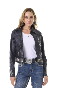JAQUETA DE COURO FEM SELFF WESTERN