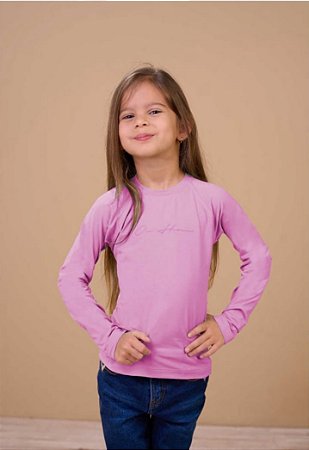 Camiseta termica Fem infantil M/L Pink