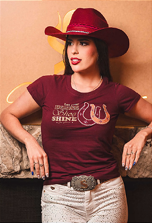 T-shirt Ox horns vinho