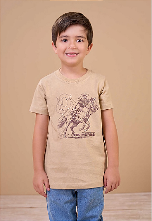 Camiseta Infantil masc Ox horns Nude