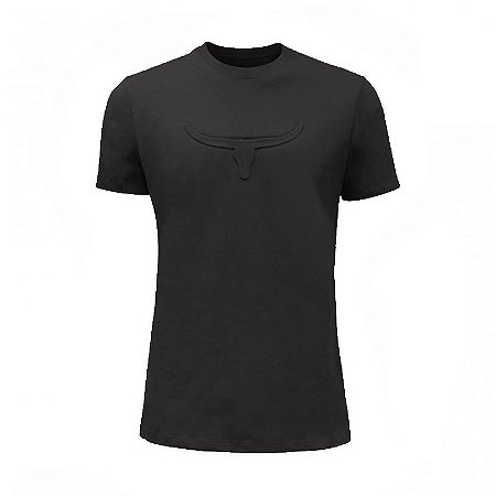 Camiseta Masc Moiadeiros Emboss Grafite