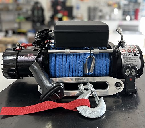 Guincho Elétrico WB4x4 13000LBS - Cabo Sintético e Controle Sem Fio