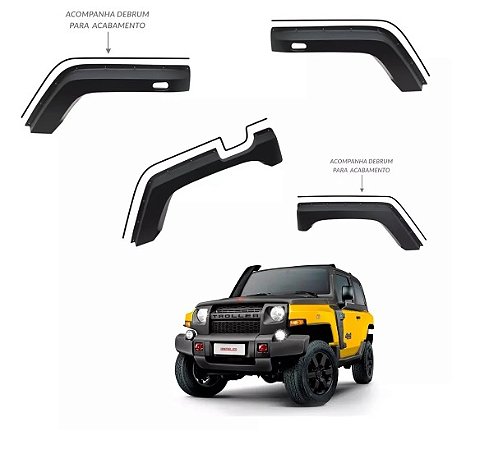 Conjunto Alargadores Paralamas Troller 2015 em Diante - Fender