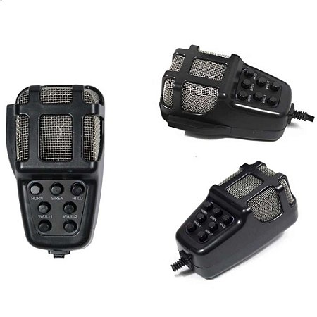 Sirene Automotiva 7 Tipos de Sons Com Microfone