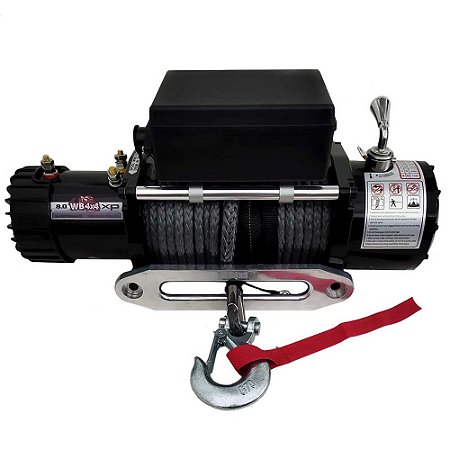 Guincho Elétrico Winch 8000LBS - Cabo de Aço e Controle Sem Fio