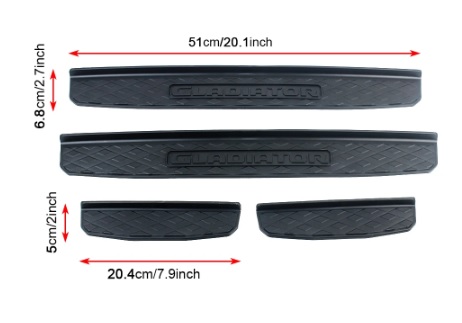 Protetor de soleira da porta - capa para proteção de porta Jeep JT Gladiator