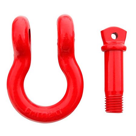 Manilha Forjada Curva Preta 5/8 - Pino Rosqueado