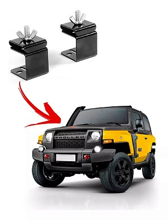 Suporte para Macaco Hi-lift Capô Troller 2015 em diante - Valor do Par