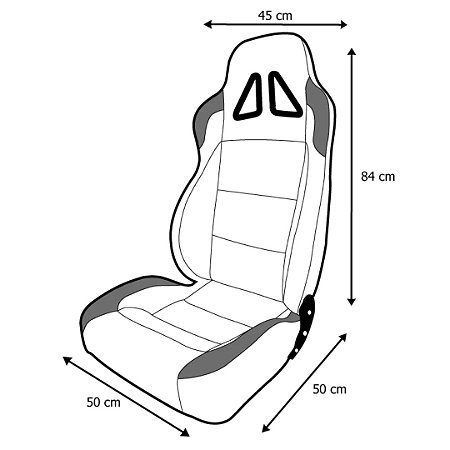 Banco Concha Reclinável Troller BA26 - SAN MARINO
