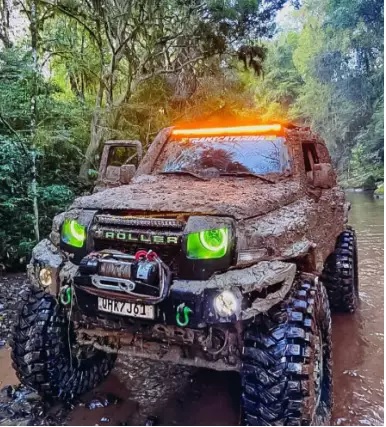 Barra Led 480w 50\" Dual Color Com Strobo Lente 7d Cree 127cm