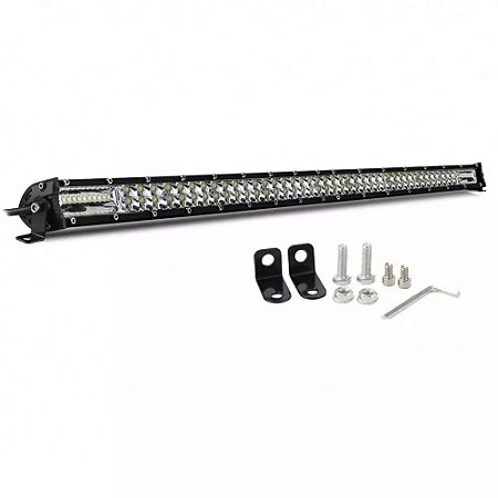 Barra Led 480w 50" Dual Color Com Strobo Lente 7d Cree 127cm