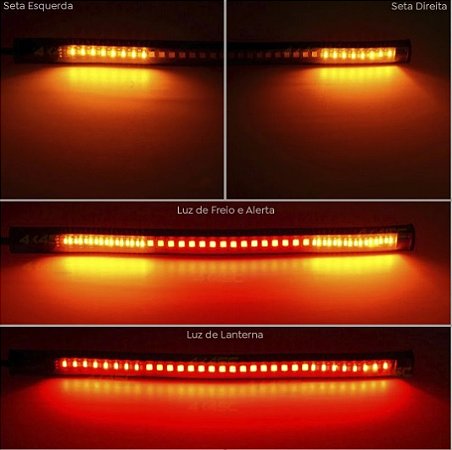 Fita Flexível de Led Tipo Sinaleira Traseira  20cm