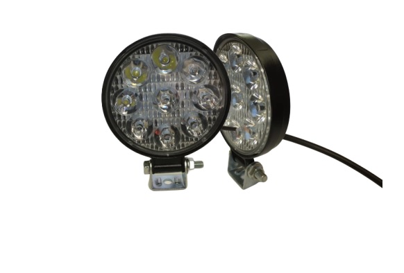 Par de Farol de Milha Mini Led Redondo Neblina 9W