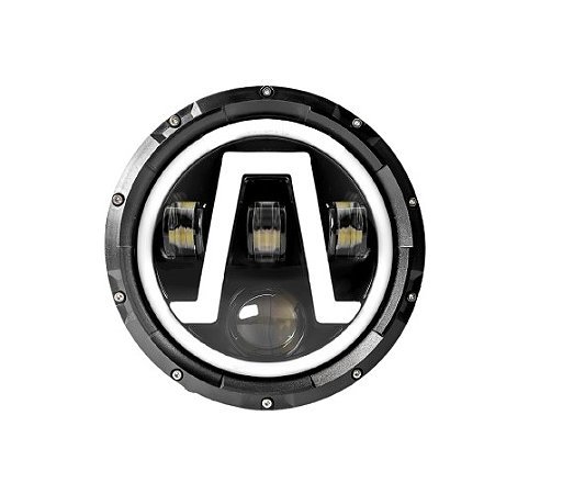 Par Farol Led Angel Eyes 7 Polegadas Style
