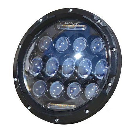 Par farol de Led 40W Com Seta 7 Polegadas BLACK