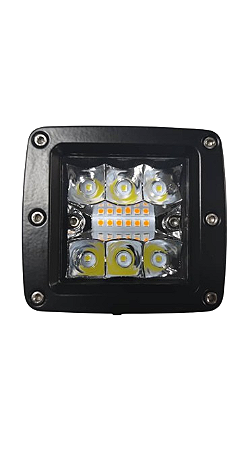 Farol de Milha Led 18W Dual Color com Strobo