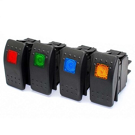 Botão Rocker Switch Estilo Bloqueios ARB e EATON