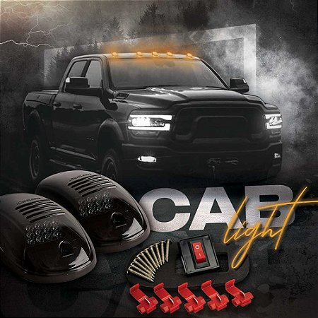 Kit Led Cab Light Laranja 5 Peças