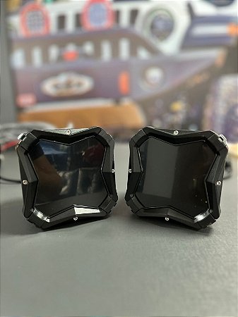 Par Farol de Milha Com DRL Longo Alcance 80W + 80W