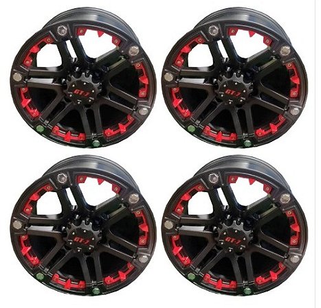 Jogo Rodas 17x9 Dakar 6x139.7 Troller, Toyota, Ranger, Nova S-10, Triton, L200