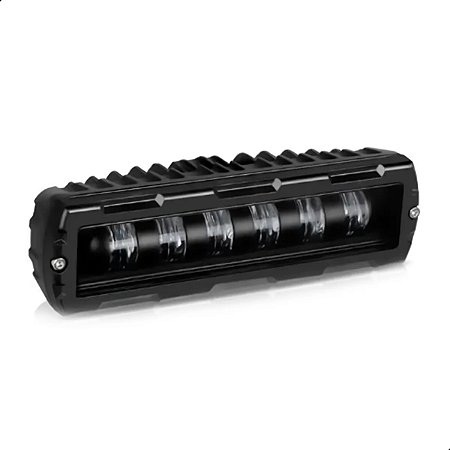 Par Farol Milha Led Automotivo Slim Retangular 6 Pol Flood 30W