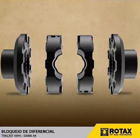 Bloqueio de Diferencial Rotax Dana 44 (Tração 100%) - Dianteiro 30 Estrias Troller 2015 á 2022