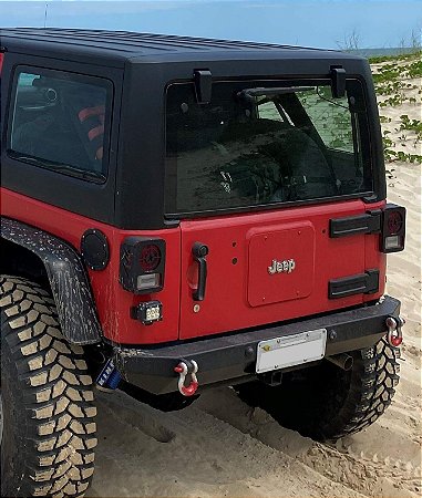 Chapa Para Eliminar o Estepe Tampa Traseira Jeep Wrangler JK/JKU 2007 a 2018