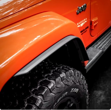 Conjunto de Alargadores de Paralamas para Jeep Wrangler JK JKU 2007 a 2018 - Fender