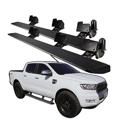 Estribo Lateral Elétrico Retrátil Ford Ranger 2017 a 2023