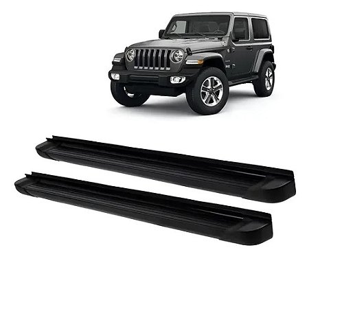 Estribo Lateral Jeep Wrangler JL 2019 - 2025 2 Portas