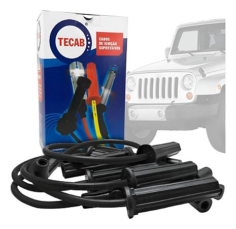 Jogo De Cabos De Vela Ignição Jeep Wrangler 3.8 V6