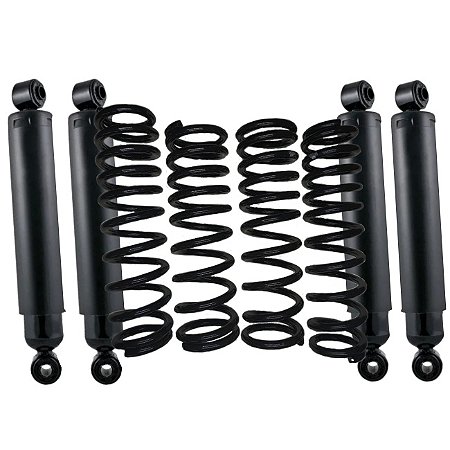 Jogo de Molas e Amortecedores + Prolongadores Troller 2015 em Diante Lift 3 (7,62cm) - WB4x4