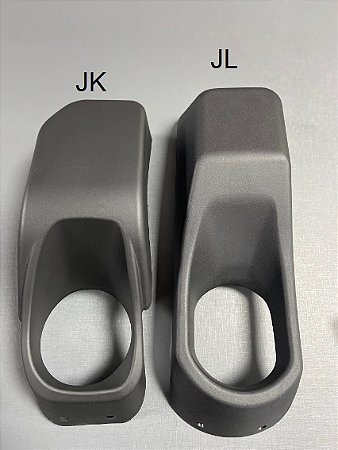 Par de Acabamento de Farol de Milha Parachoque Rubicon Wrangler JK JL Gladiator JT