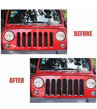 Tela Wrangler 7 Peças JK/JKU 2007 A 2017 - MODELO GRADE JL/JLU