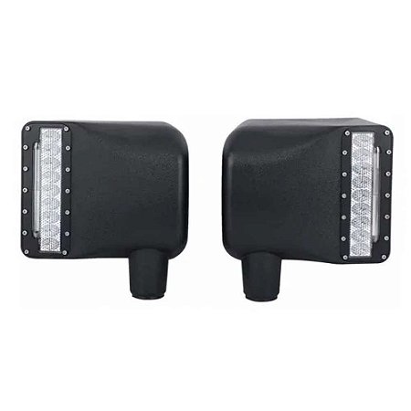 Par Capa de Retrovisores Jeep Wrangler JK/JKU Led Slide Mirror 27W