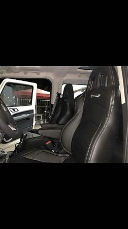 Par de Bancos Esportivo Com Bordado Troller e Apoio de Braço - Troller 2015 em diante