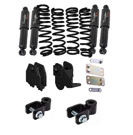 Kit Suspensão Completa Com Molas e Amortecedores Troller 2015 em Diante Lift 3 (7,62cm) - WB4x4