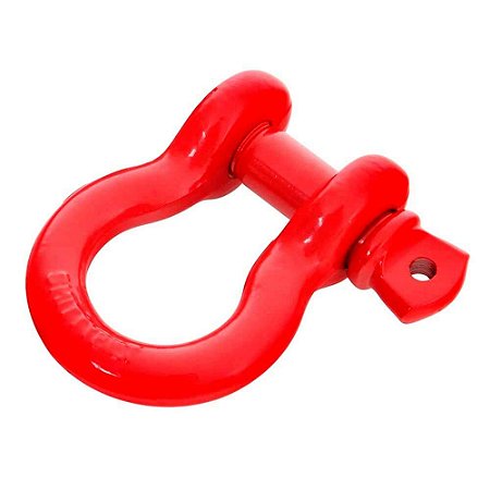 Manilha Curva Vermelha 3/4 - Pino Rosqueado 4,75 Toneladas - Pino Vermelho