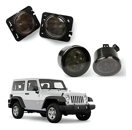 Kit Seta 4 Peças Jeep Wrangler JK JKU 2007 a 2018