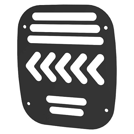 Proteção Sinaleira Traseira Troller 2002 a 2014 Preto Texturizado