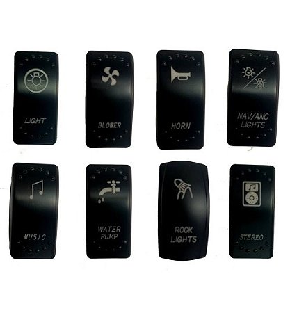 Botão Liga e Desliga Iluminado Para Painel Automotivo