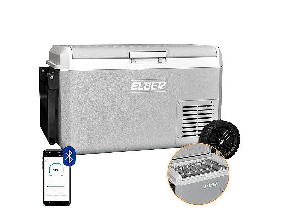 Geladeira Automotiva Portátil 40 Litros Day2Day PRO Bluetooth Bivolt Elber