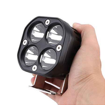 Farol Milha Led Spot 40W Auxiliar Led Branco