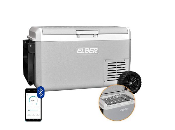 Geladeira Automotiva Portátil 40 Litros Day2Day PRO Bluetooth Quadrivolt Elber
