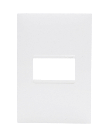 Placa 1 Posto Branca 4x2 Pial Plus+