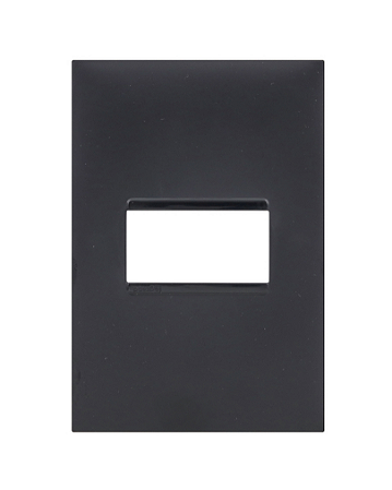 Placa 1 Posto Preta 4x2 Pial Plus+