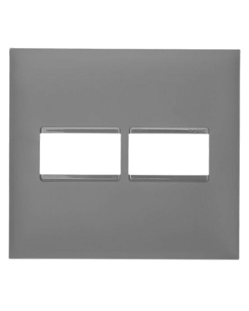 Placa 1+1 Postos Cinza 4x4 Pial Plus+