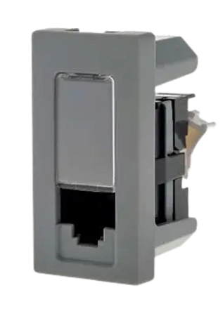 Tomada Telefone Rj11 Cinza Pial Plus+