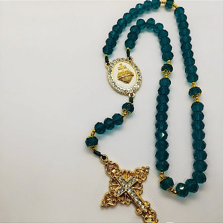 Terço Sagrado Coração de Jesus verde